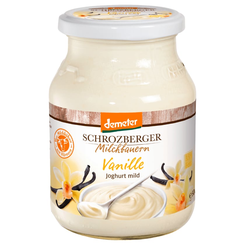 Schrozberger Milchbauern Bio Joghurt Vanille mild 500g